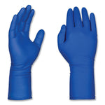 GloveWorks by AMMEX Powder Free Latex Exam Gloves, Medium, Blue, 500/Carton (GPLHD84100)