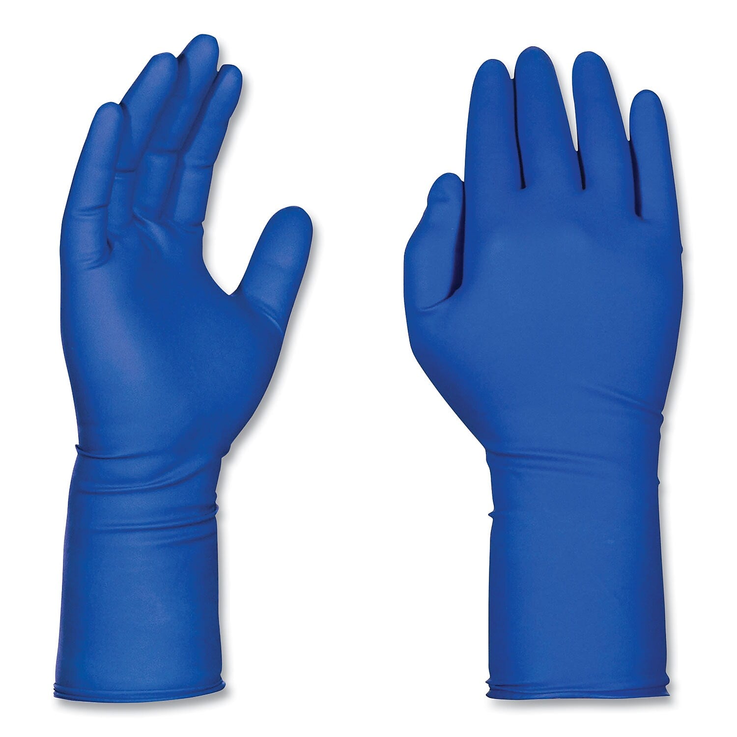 GloveWorks by AMMEX Powder Free Latex Exam Gloves, Large, Blue, 500/Carton (GPLHD86100)