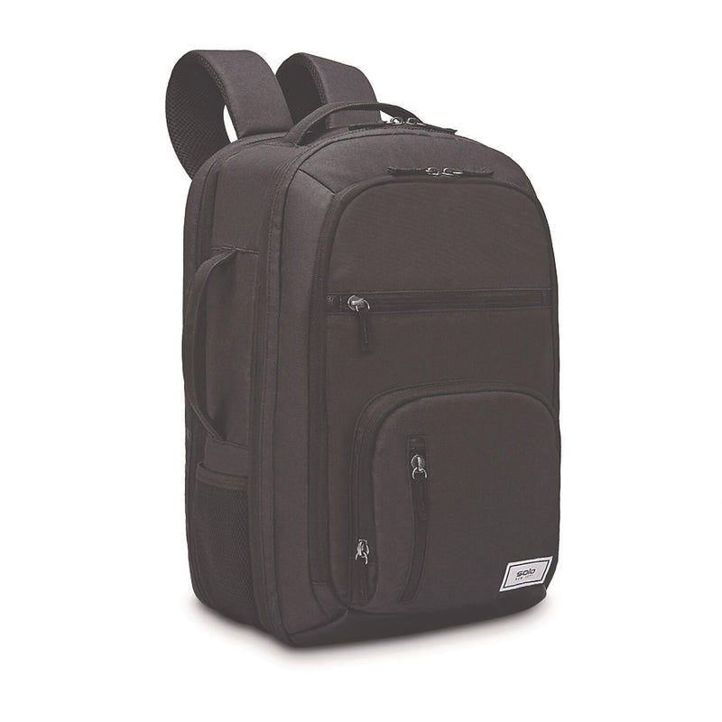 Solo Grand Travel 17.3" Polyester Laptop Backpack Case, Dark Gray (UBN7804)