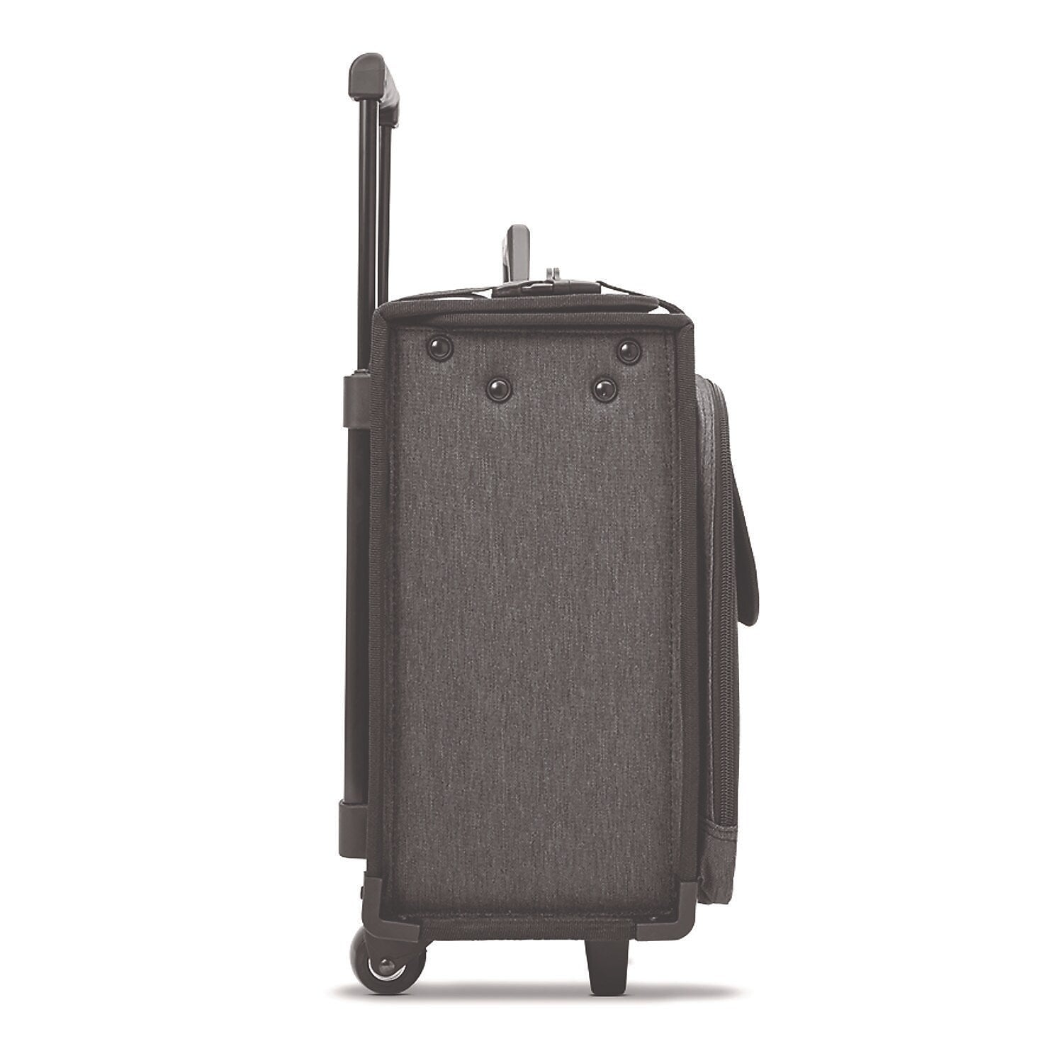 Solo Morgan 17.3" Polyester Rolling Laptop Bag, Black/Gray (B151410)