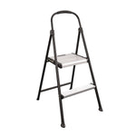 Cosco 2-Step Steel Folding Step Stool, 250 lb. Capacity (11325ABK1E)