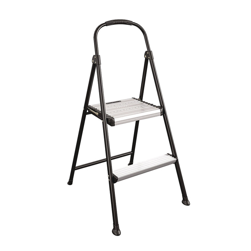 Cosco 2-Step Steel Folding Step Stool, 250 lb. Capacity (11325ABK1E)