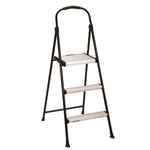 Cosco 3-Step Steel Folding Step Stool, 250 lb. Capacity (11425ABK1E)