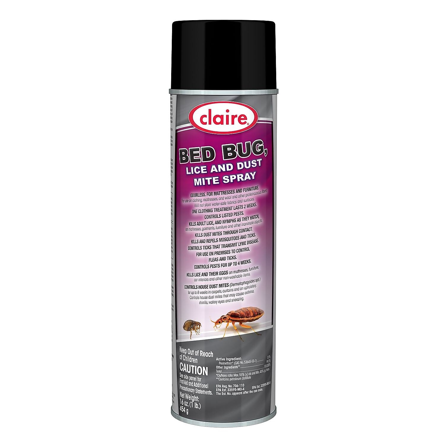 Claire Aerosol Spray for Insects, 16 oz., 12/Carton (1000001197)