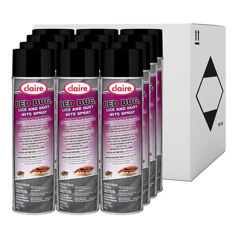 Claire Aerosol Spray for Insects, 16 oz., 12/Carton (1000001197)