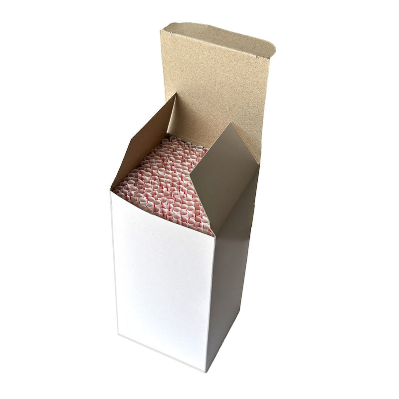 Boardwalk Unwrapped Red/White Striped Plastic Straws, 12500/Carton (BWKJSTUW775RW)