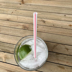 Boardwalk Unwrapped Red/White Striped Plastic Straws, 12500/Carton (BWKJSTUW775RW)