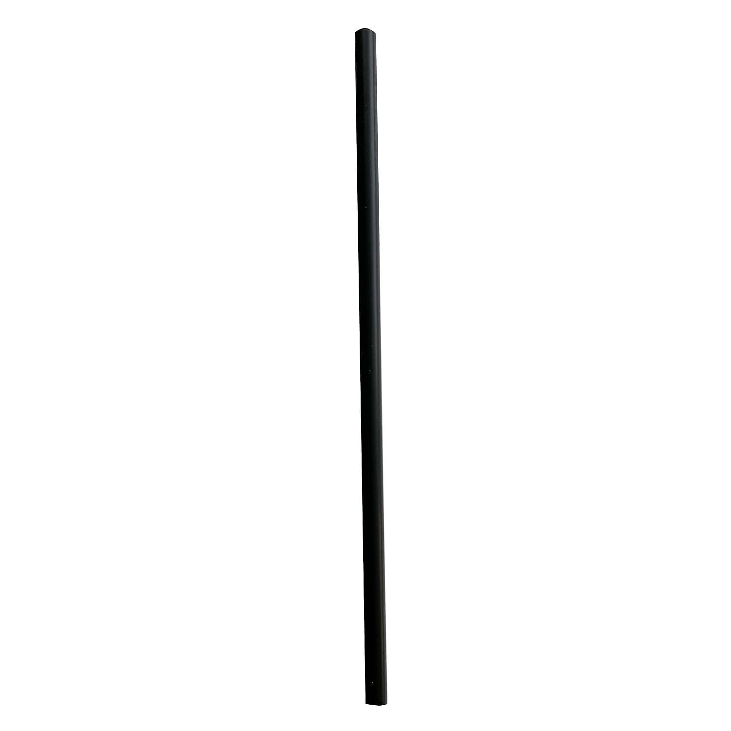 Boardwalk Unwrapped Black Plastic Straws, 1500/Carton (BWKGSTUW775BK)