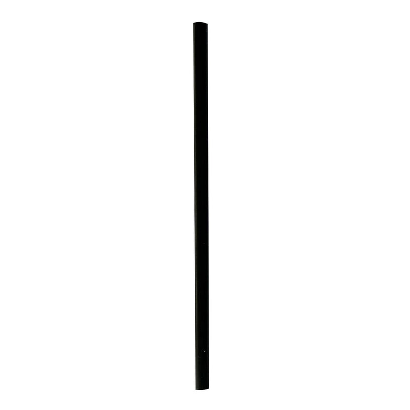 Boardwalk Unwrapped Black Plastic Straws, 1500/Carton (BWKGSTUW775BK)