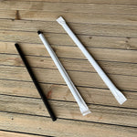 Boardwalk Unwrapped Black Plastic Straws, 1500/Carton (BWKGSTUW775BK)