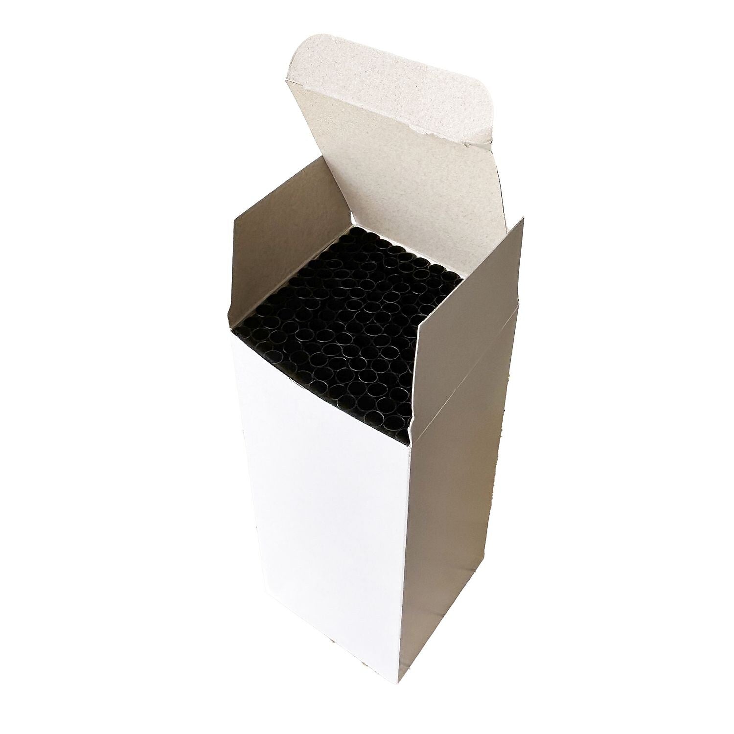Boardwalk Unwrapped Black Plastic Straws, 12500/Carton (BWKJSTUW775BK)