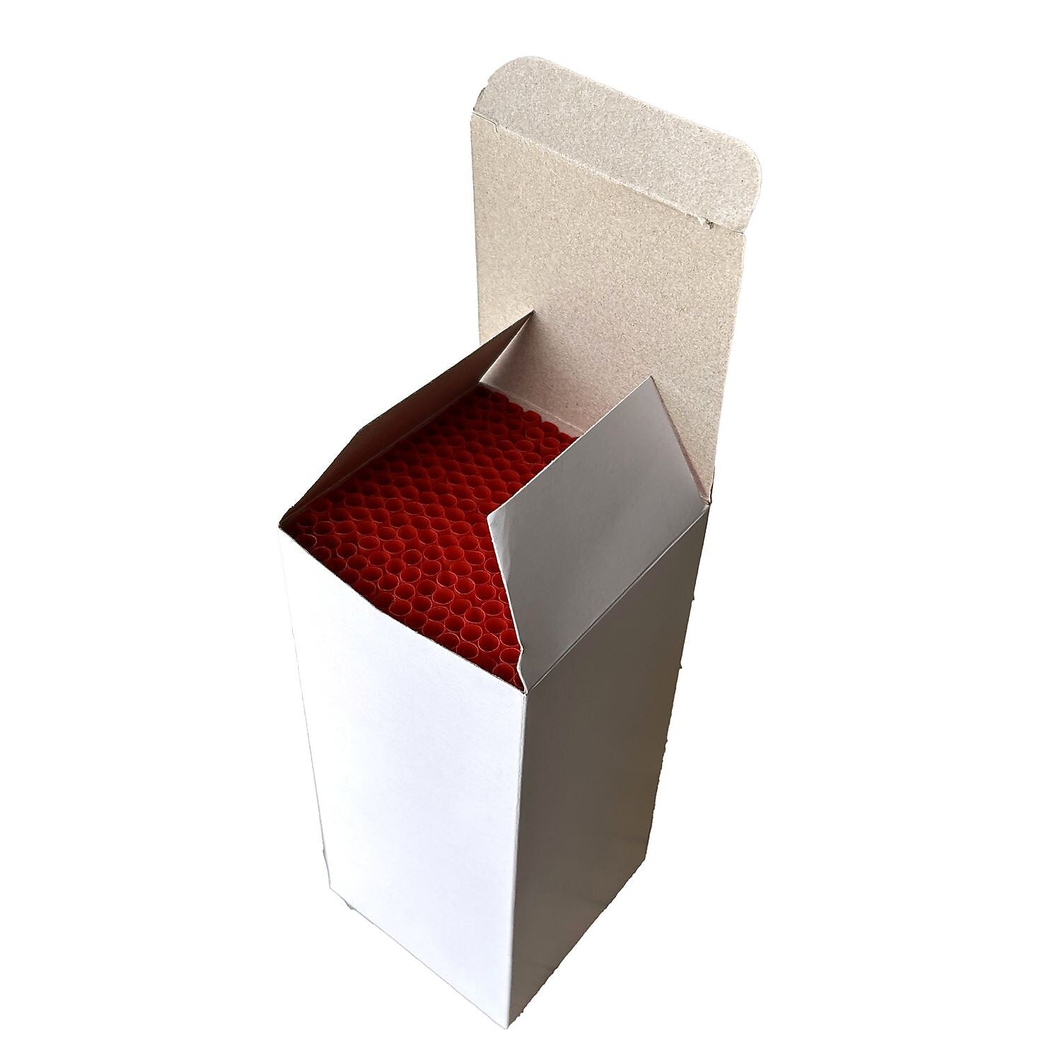 Boardwalk Unwrapped Red Plastic Straws, 2500/Carton (BWKJSTUW775RED)