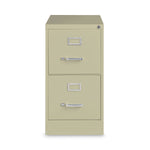 Alera Commercial 2-Drawer Vertical File Cabinet, Letter Size, Lockable, 28.37"H x 15"W x 26.5"D, Putty (HVF152629PY)