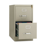 Alera Commercial 2-Drawer Vertical File Cabinet, Letter Size, Lockable, 28.37"H x 15"W x 26.5"D, Putty (HVF152629PY)