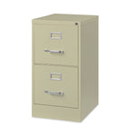 Alera Commercial 2-Drawer Vertical File Cabinet, Letter Size, Lockable, 28.37"H x 15"W x 22"D, Putty (HVF152229PY)