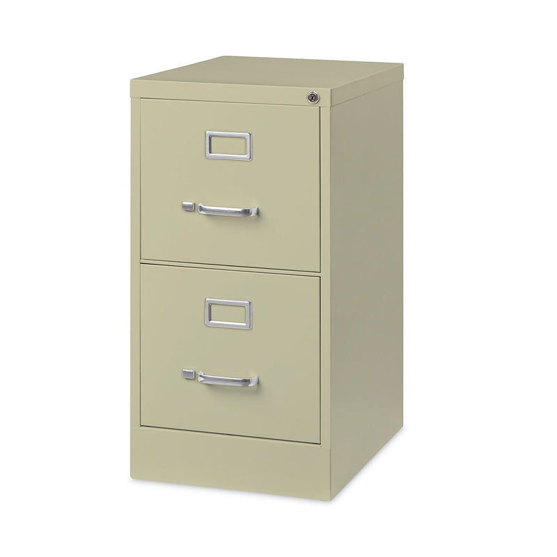 Alera Commercial 2-Drawer Vertical File Cabinet, Letter Size, Lockable, 28.37"H x 15"W x 22"D, Putty (HVF152229PY)