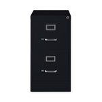 Alera Commercial 2-Drawer Vertical File Cabinet, Letter Size, Lockable, 28.37"H x 15"W x 22"D, Black (HVF152229BL)