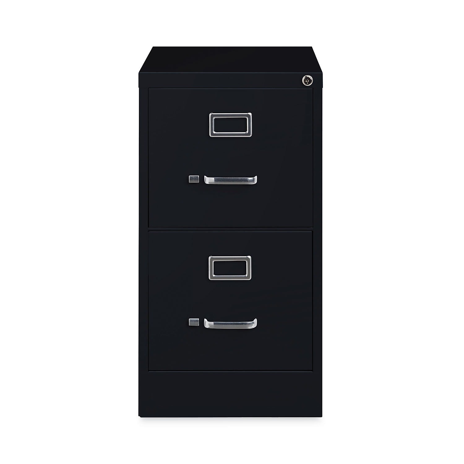 Alera Commercial 2-Drawer Vertical File Cabinet, Letter Size, Lockable, 28.37"H x 15"W x 22"D, Black (HVF152229BL)