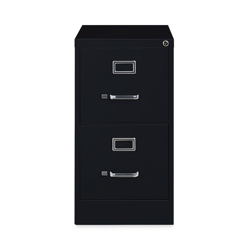 Alera Commercial 2-Drawer Vertical File Cabinet, Letter Size, Lockable, 28.37"H x 15"W x 22"D, Black (HVF152229BL)