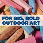 Crayola Washable Sidewalk Chalk, 4.25"L x 0.75 Dia., Assorted Tropical Colors, 24/Box (512024)