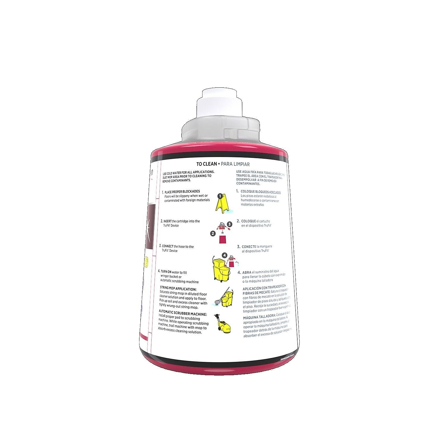 SC Johnson Professional Heavy Duty Neutral Floor Cleaner Degreaser, Fruity Floral Scent, 2 Liter, 2/Carton (684502)