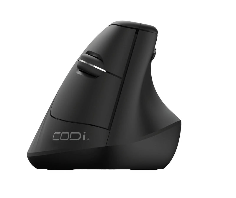 CODi 6D Wireless Ergonomic Vertical Optical USB Mouse, Black (A05002)