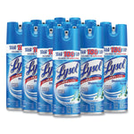 Lysol Disinfecting Spray, Spring Waterfall Scent, 12.5 oz., 12/Carton (19200-02845)