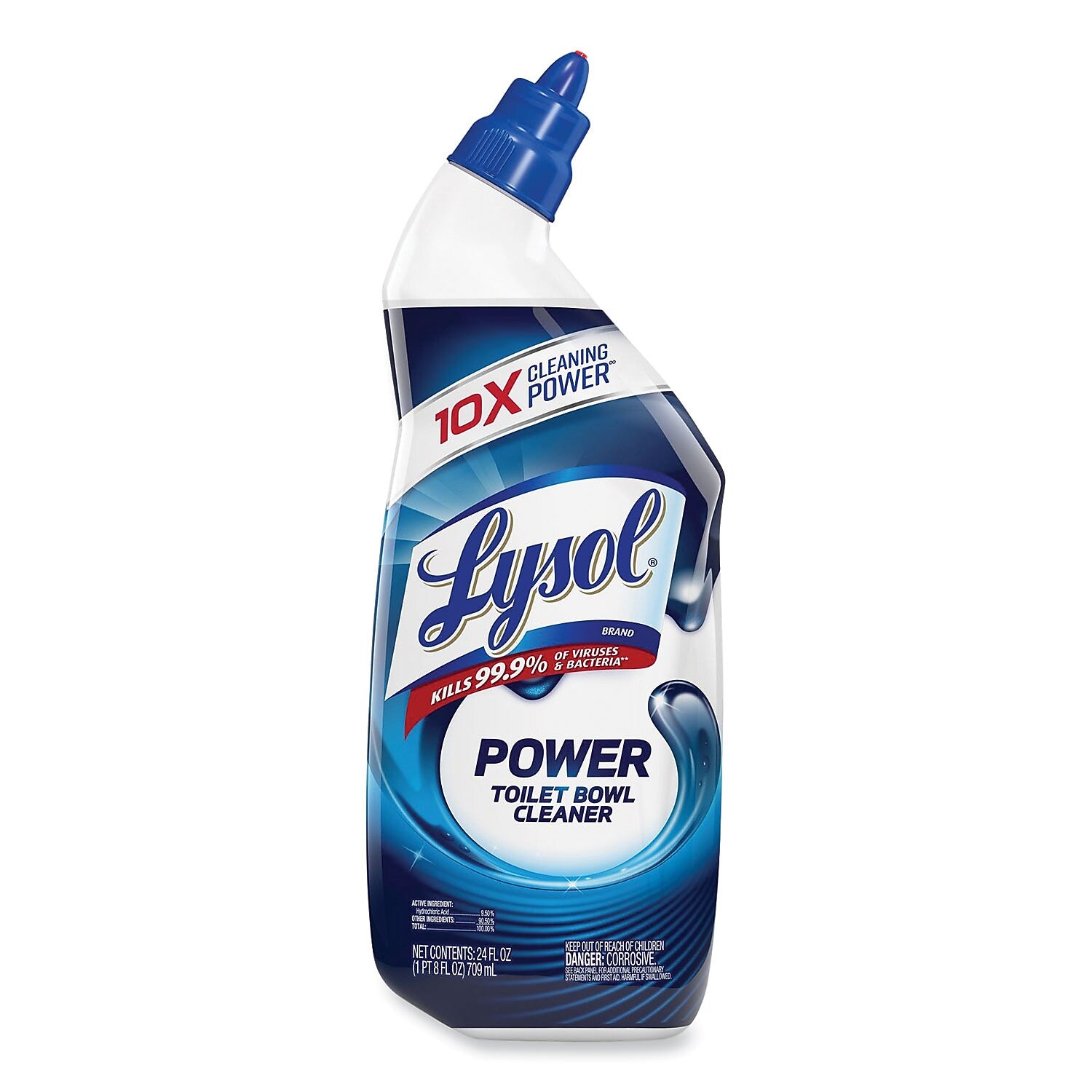 Lysol Disinfecting Toilet Bowl Cleaner, Atlantic Fresh Scent, 24 oz., 2/Pack (19200-98016)