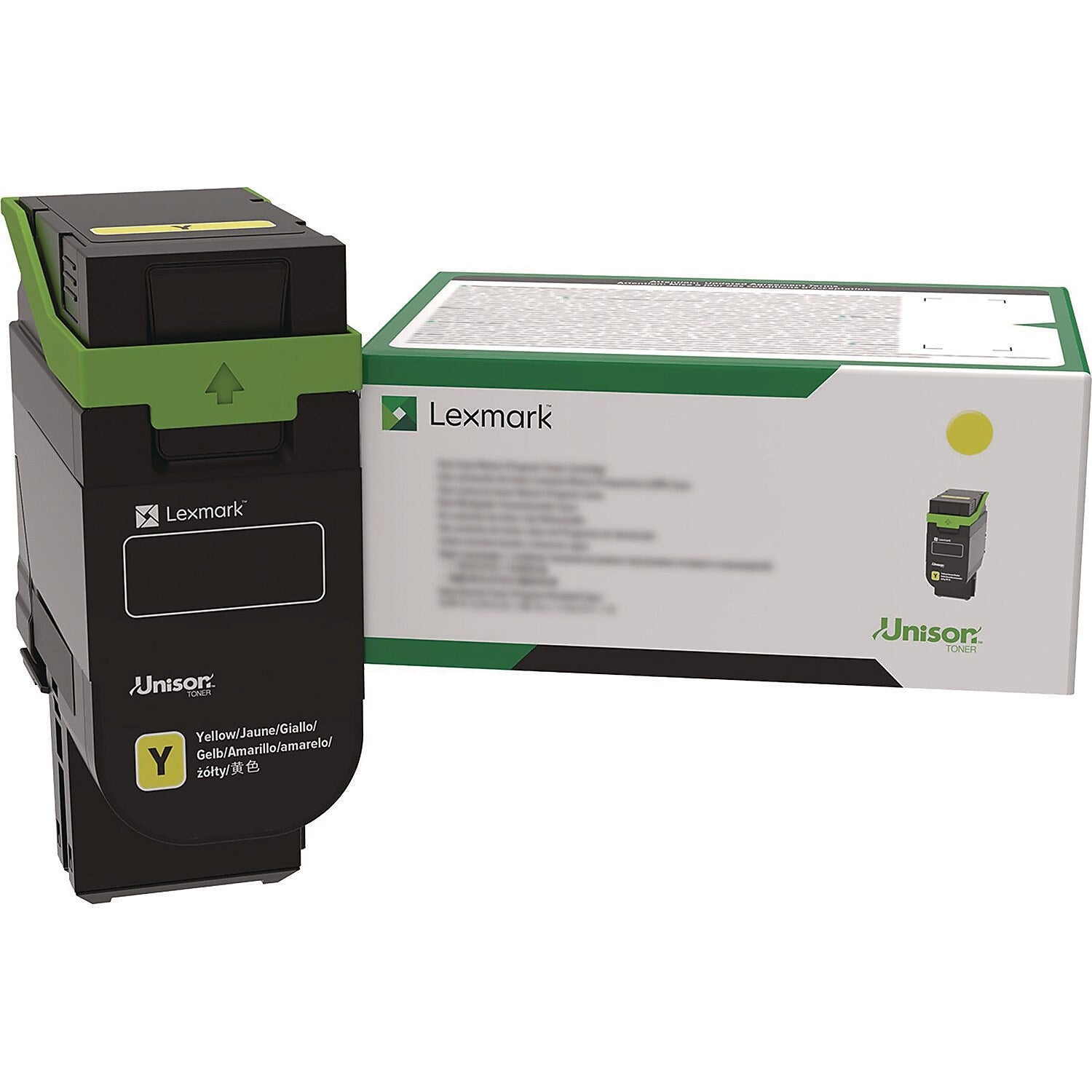 Lexmark 75M10Y0 Yellow Standard Yield Toner Cartridge, Up to 2,000 Pages