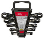 Apollo Tools SAE Ratcheting Wrench Set, 5 Piece (DT1212)