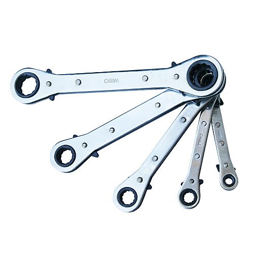 Apollo Tools SAE Ratcheting Wrench Set, 5 Piece (DT1212)