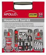 Apollo Tools Household Tool Kit, 53 Pieces (DT9408)