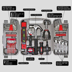 Apollo Tools Household Tool Kit, 53 Pieces (DT9408)