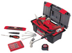 Apollo Tools Household Tool Kit with Tool Box, Red, 53 Pieces (DT9773)