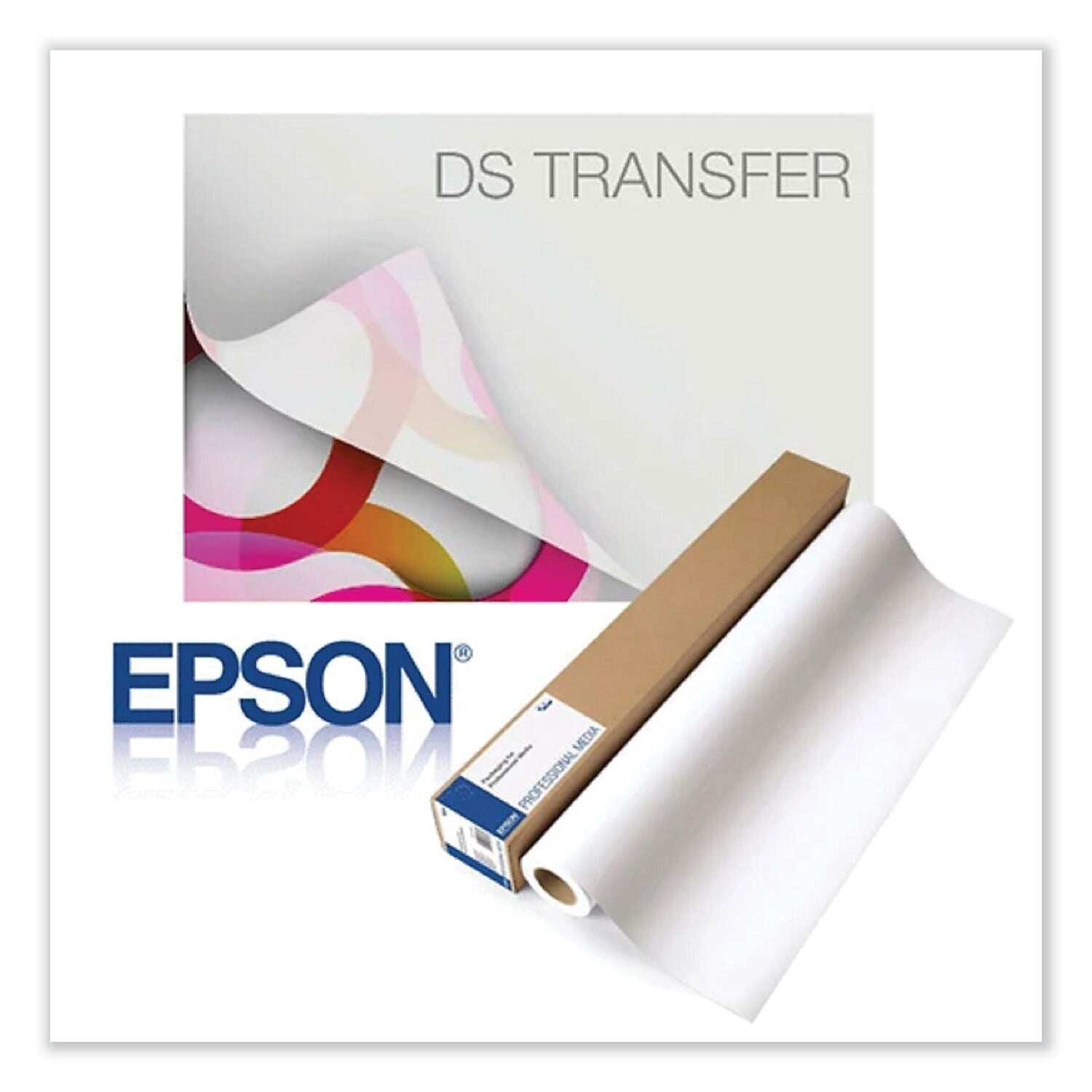 Epson Dye Sub Transfer Wide Format Bond Paper Roll, 24" x 500', Matte Finish (EPSS450392)