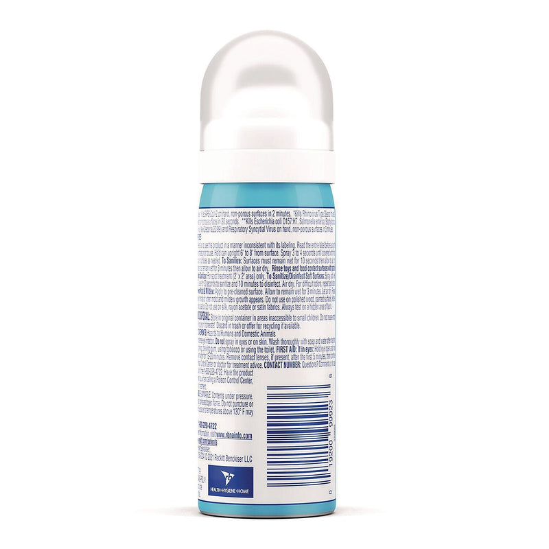 LYSOL Brand Spray To Go Disinfecting Cleaner, Crisp Linen Scent, 1.5 oz., 12/Carton (19200-99923)