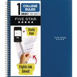 Five Star 1-Subject Notebooks, 11" x 9.13", College Ruled, 100 Sheets, Blue (820002)