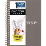 Five Star 1-Subject Notebooks, 7" x 5.5", College Ruled, 80 Sheets, Assorted Colors (450048)