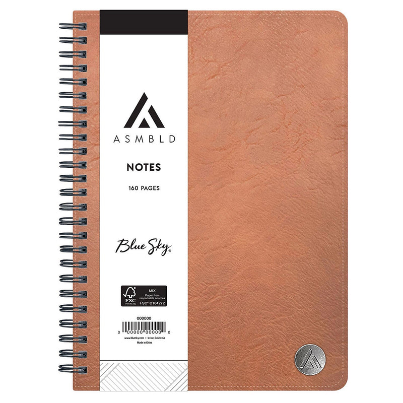 Blue Sky ASMBLD 1-Subject Notebooks, 8.5" x 5.75", College Ruled, 80 Sheets, Beige (BLS150538)