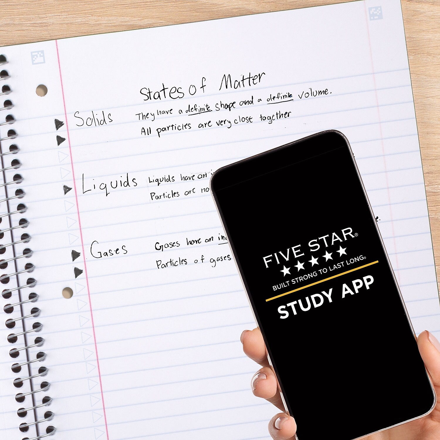 Five Star 1-Subject Notebooks, 10.5" x 8.63", Wide Ruled, 100 Sheets, Black (930010)