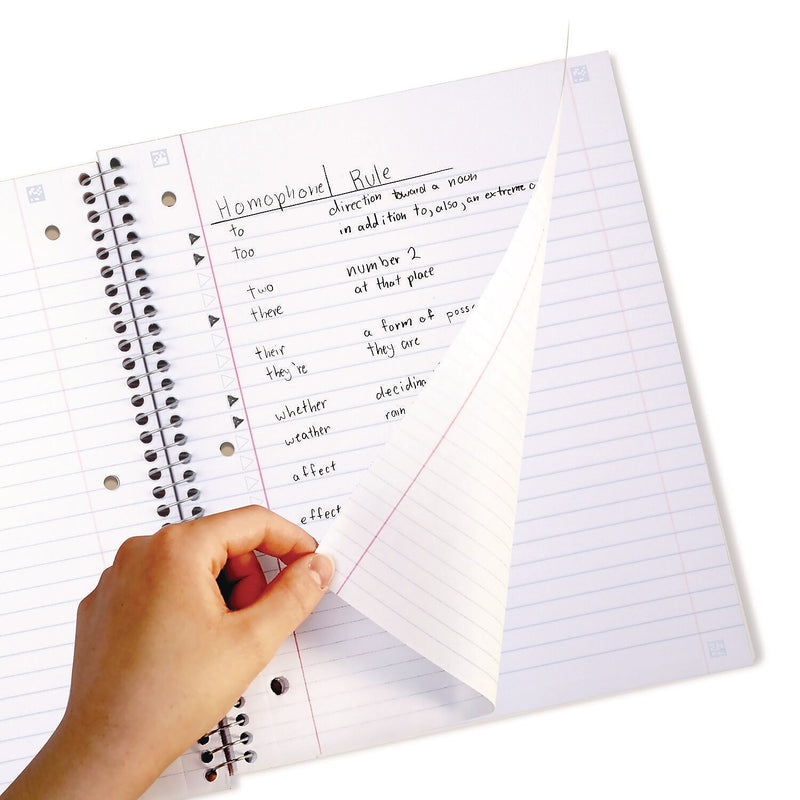 Five Star 1-Subject Notebooks, 10.5" x 8.63", Wide Ruled, 100 Sheets, Black (930010)