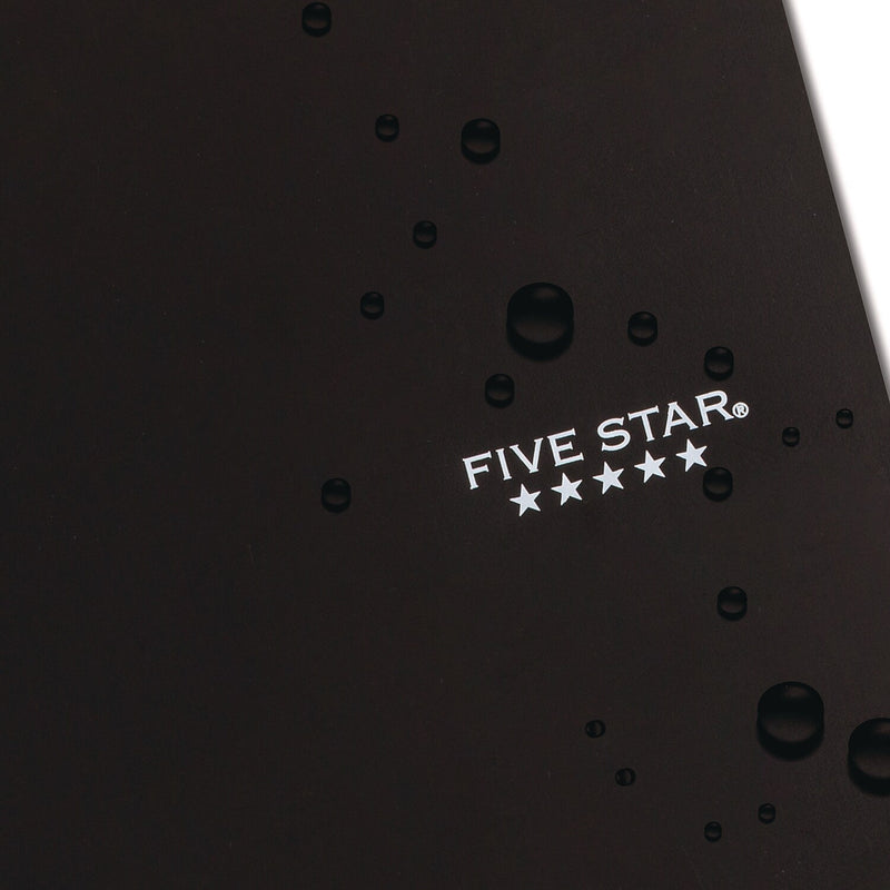 Five Star 1-Subject Notebooks, 10.5" x 8.63", Wide Ruled, 100 Sheets, Black (930010)