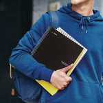 Five Star 1-Subject Notebooks, 10.5" x 8.63", Wide Ruled, 100 Sheets, Black (930010)