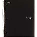 Five Star 5-Subject Subject Notebooks, 11" x 8.5", College Ruled, 200 Sheets, Assorted Colors, 2/Pack (MEA820190)
