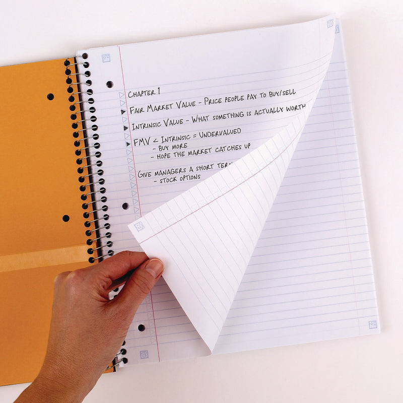 Five Star 5-Subject Subject Notebooks, 11" x 8.5", College Ruled, 200 Sheets, Assorted Colors, 2/Pack (MEA820190)
