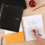 Five Star 5-Subject Subject Notebooks, 11" x 8.5", College Ruled, 200 Sheets, Assorted Colors, 2/Pack (MEA820190)