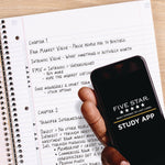 Five Star 3-Subject Notebooks, 11" x 9.13", College Ruled, 150 Sheets, Assorted Colors, 6/Pack (73930)