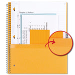 Five Star 3-Subject Notebooks, 11" x 9.13", College Ruled, 150 Sheets, Assorted Colors, 6/Pack (73930)