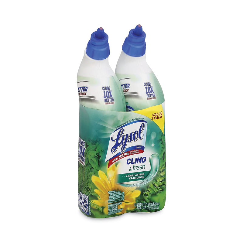 Lysol Toilet Bowl Cleaner, Forest Rain Scent, 24 oz., 8/Carton (19200-98015)