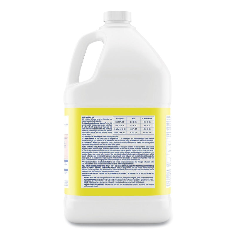 Lysol Disinfecting Cleaner, Lemon Scent, 128 oz., 4/Carton (19200-99985)